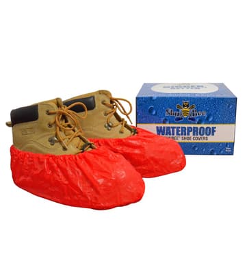 ShuBee® Waterproof Shoe Covers, Color-Coded, Polyethylene, 120 Pair/Case