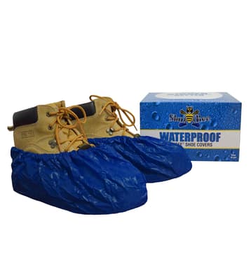 ShuBee® Waterproof Shoe Covers, Color-Coded, Polyethylene, 120 Pair/Case