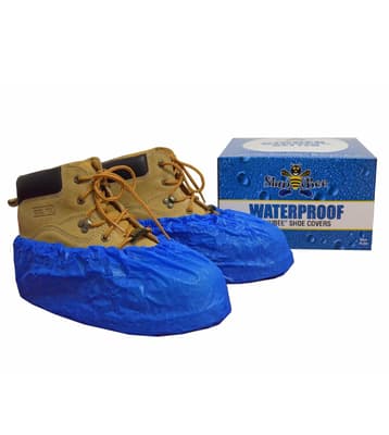 ShuBee® Waterproof Shoe Covers, Color-Coded, Polyethylene, 120 Pair/Case