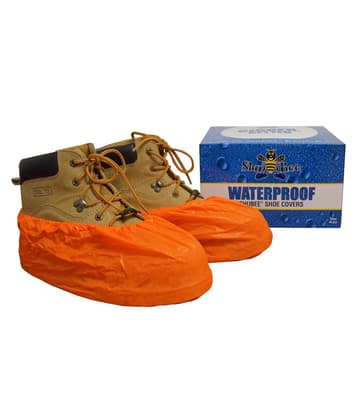 ShuBee® Waterproof Shoe Covers, Color-Coded, Polyethylene, 120 Pair/Case