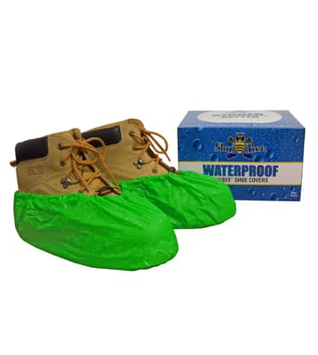 ShuBee® Waterproof Shoe Covers, Color-Coded, Polyethylene, 120 Pair/Case