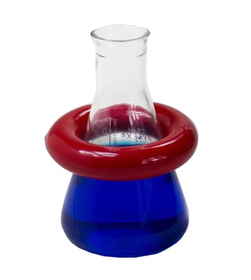 SP Bel-Art Round Lead Ring Flask Weight With Vikem® Vinyl Coating