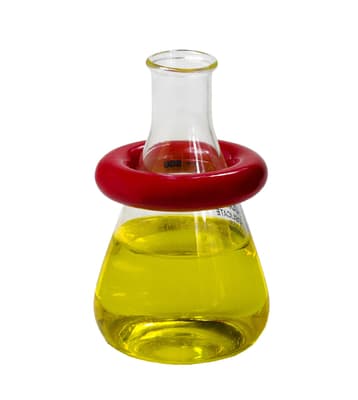 SP Bel-Art Round 1.5-lb  Lead Ring Flask Weight With Vikem Vinyl Coating
