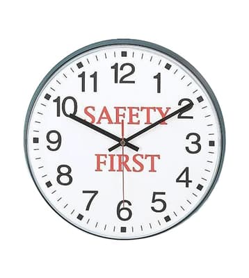 Safety First Message Clock