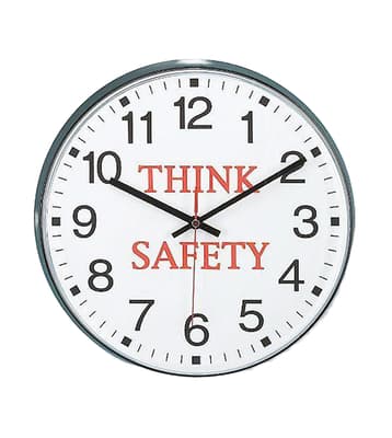 Think Safety Message Clock