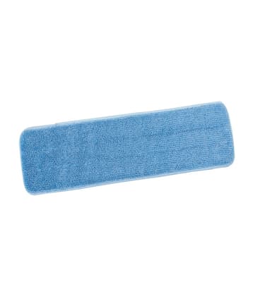 Microfiber Wet Mop Pad, Color-Coded, Flat, Hook & Loop Connection, 1 Each