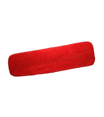 Microfiber Wet Mop Pad, Color-Coded, Flat, Hook & Loop Connection, 1 Each