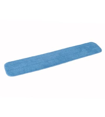 Microfiber Wet Mop Pad, Color-Coded, Flat, Hook & Loop Connection, 1 Each