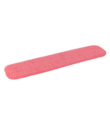Microfiber Wet Mop Pad, Color-Coded, Flat, Hook & Loop Connection, 1 Each