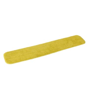 Microfiber Wet Mop Pad, Color-Coded, Flat, Hook & Loop Connection, 1 Each