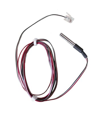 ThermoTrack Digital Temperature Sensor, Flat 0.7 mm Cable, 6'L, -50° to 90°C, 1 Each