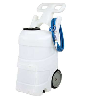 15-Gallon Battery-Operated Foam Unit With Green Lid