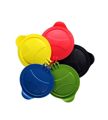 7" Black Hinged Cap Assembly
