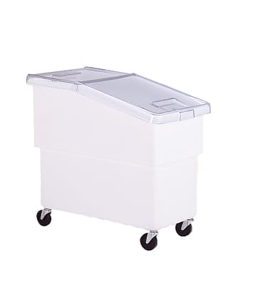 K440C/A Sloped Front Ingredient Bin with Casters & Sliding Lid, Color-Coded, 25-Gallon Capacity, 30.5"L x 16.5"W x 27.5"H