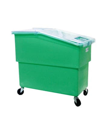 K440C/A Sloped Front Ingredient Bin with Casters & Sliding Lid, Color-Coded, 25-Gallon Capacity, 30.5"L x 16.5"W x 27.5"H