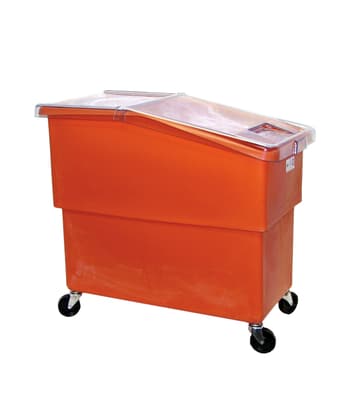 K440C/A Sloped Front Ingredient Bin with Casters & Sliding Lid, Color-Coded, 25-Gallon Capacity, 30.5"L x 16.5"W x 27.5"H