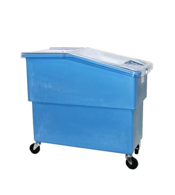 K440C/A Sloped Front Ingredient Bin with Casters & Sliding Lid, Color-Coded, 25-Gallon Capacity, 30.5"L x 16.5"W x 27.5"H