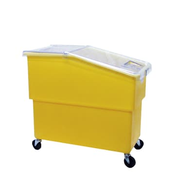 K440C/A Sloped Front Ingredient Bin with Casters & Sliding Lid, Color-Coded, 25-Gallon Capacity, 30.5"L x 16.5"W x 27.5"H