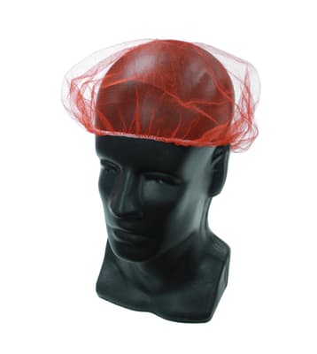 Nylon Mesh Hairnets, Color-Coded, 100/Bag, 10 Bags/Case