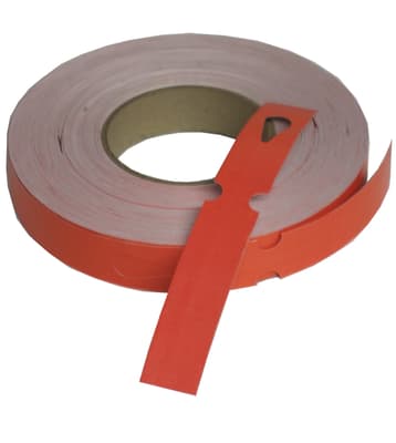 Keyhole Identification Tags, Laminate, Color-Coded, Metal Detectable, 7.5"L x 1"W, 500/Roll
