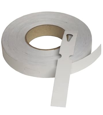Keyhole Identification Tags, Laminate, Color-Coded, Metal Detectable, 7.5"L x 1"W, 500/Roll