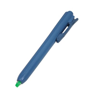 Metal Detectable Retractable Highlighter Marker with Chisel Tip, Color-Coded