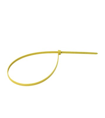 Locking Cable Ties, Color-Coded, Metal Detectable, Nylon, 50-lb, 100/Pack