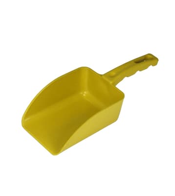 Flat Hand Scoop, Polypropylene, Color-Coded, Metal Detectable