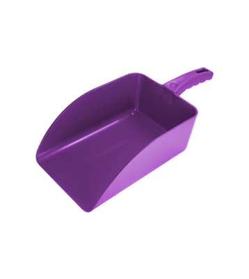 Flat Hand Scoop, Polypropylene, Color-Coded, Metal Detectable