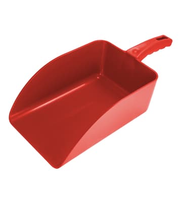 Flat Hand Scoop, Polypropylene, Color-Coded, Metal Detectable