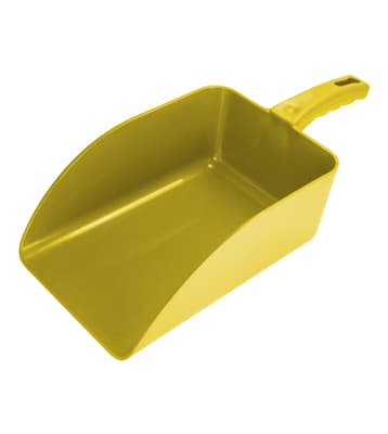 Flat Hand Scoop, Polypropylene, Color-Coded, Metal Detectable
