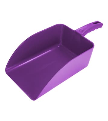 Flat Hand Scoop, Polypropylene, Color-Coded, Metal Detectable