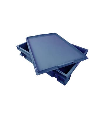 Stackable Storage Tray with Lid, Metal Detectable, Color-Coded, 15-3/4"W x 22-3/4"L x 4-3/4"D, 1 Each