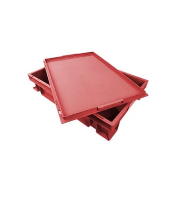 Stackable Storage Tray with Lid, Metal Detectable, Color-Coded, 15-3/4"W x 22-3/4"L x 4-3/4"D, 1 Each