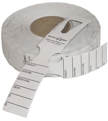 High Heat Keyhole Identification Tags, Laminate, Color-Coded, Metal Detectable, 11"L x 2"W, 500/Roll