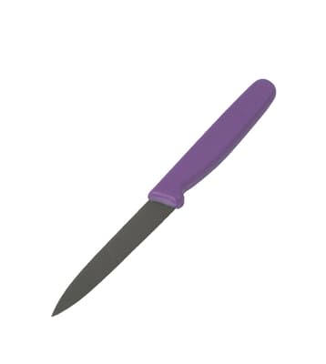 Paring Knife, Color-Coded, Metal Detectable, Tempered Stainless Steel Blade, 10/Pack