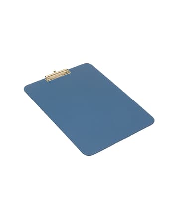 Magnetic Plastic Clipboard with Chrome Plated Wire Clip, Color-Coded, Metal Detectable, Portrait, 1 Each