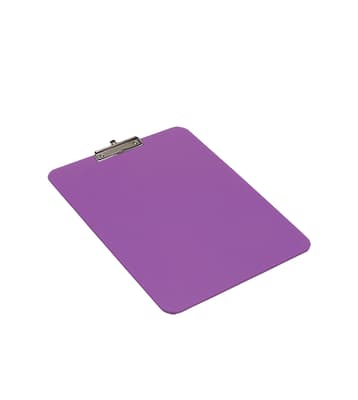 Magnetic Plastic Clipboard with Chrome Plated Wire Clip, Color-Coded, Metal Detectable, Portrait, 1 Each