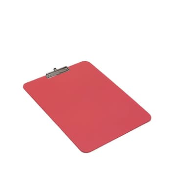 Magnetic Plastic Clipboard with Chrome Plated Wire Clip, Color-Coded, Metal Detectable, Portrait, 1 Each