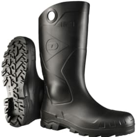 Dunlop® Chesapeake Safety Boots, 14", PVC, Black, Waterproof, BAY-Loc Outsole, 1 Pair