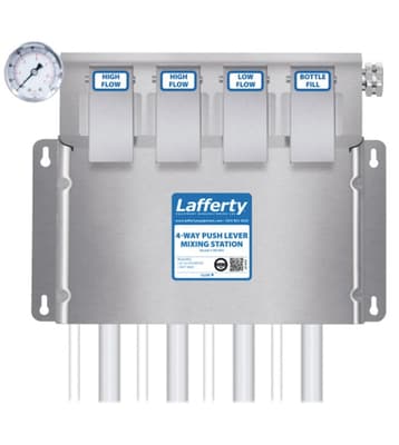Lafferty® 4-Way Push Lever Mixing Station