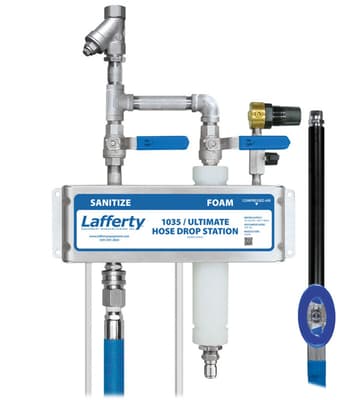 1035SS Sanitize/LCSS Foam Hose Drop Station