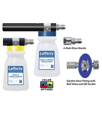 Compact Model 25/50 Airless Foamer/Sprayer/Rinse Kit