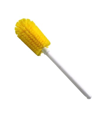 Quart Bottle Brush, Color-Coded, 3.25" Dia x 16" OAL, Soft Polyester Bristles, Plastic Block, 1 Each