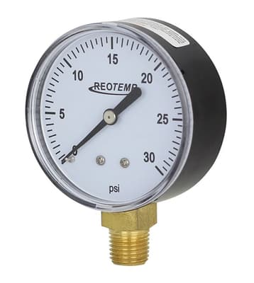 Reotemp Pressure and Vacuum Gauge