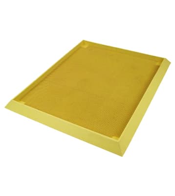 Antimicrobial High-Wall™ Disinfectant Mat™, Yellow, 39" x 32", 1 Each