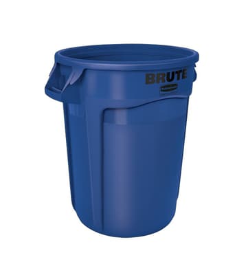Rubbermaid® Round Brute® Vented Container, Color-Coded, 1 Each