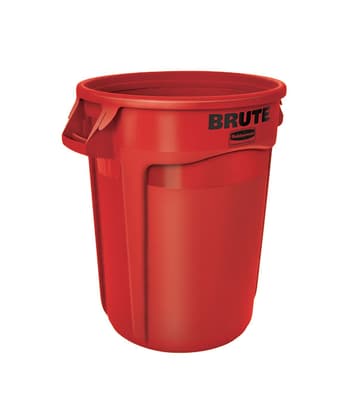 Rubbermaid® Round Brute® Vented Container, Color-Coded, 1 Each