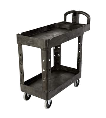 Rubbermaid® Heavy-Duty Ergo Handle Small Utility Cart