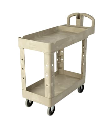 Rubbermaid® Heavy-Duty Ergo Handle Small Utility Cart